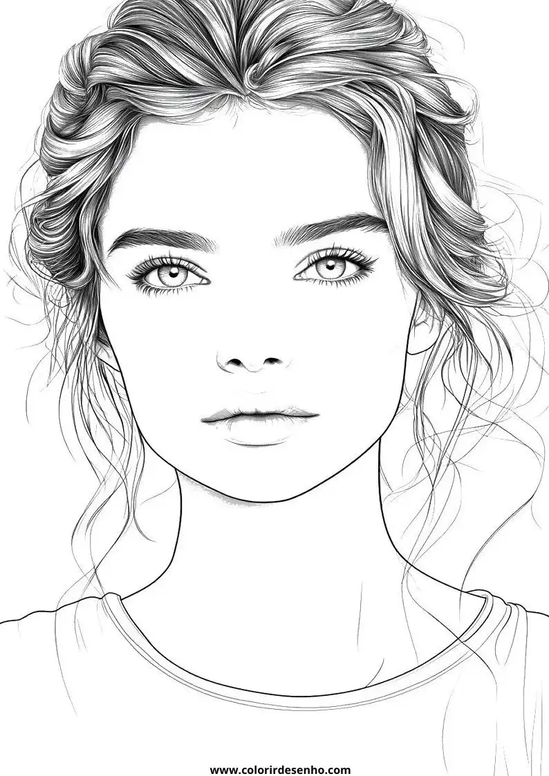 Cute Woman Coloring Pages 2