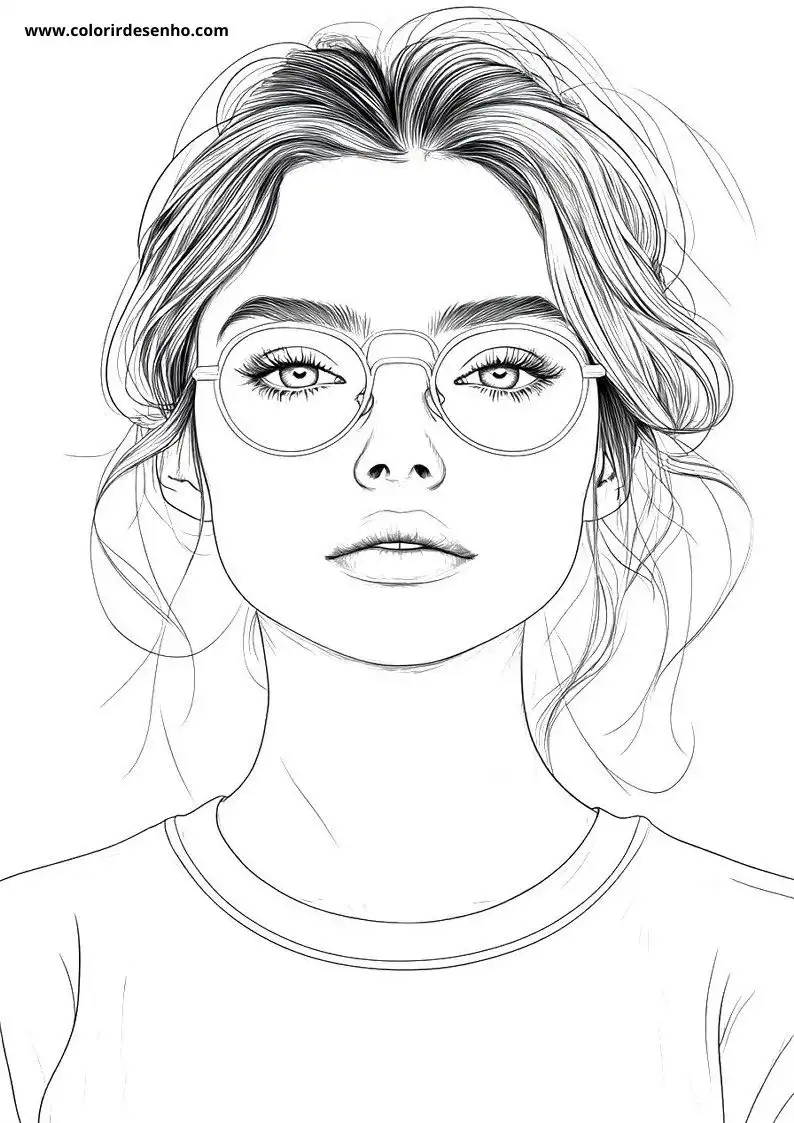 Cute Woman Coloring Pages 4
