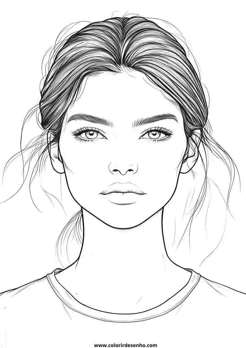 Cute Woman Coloring Pages 6