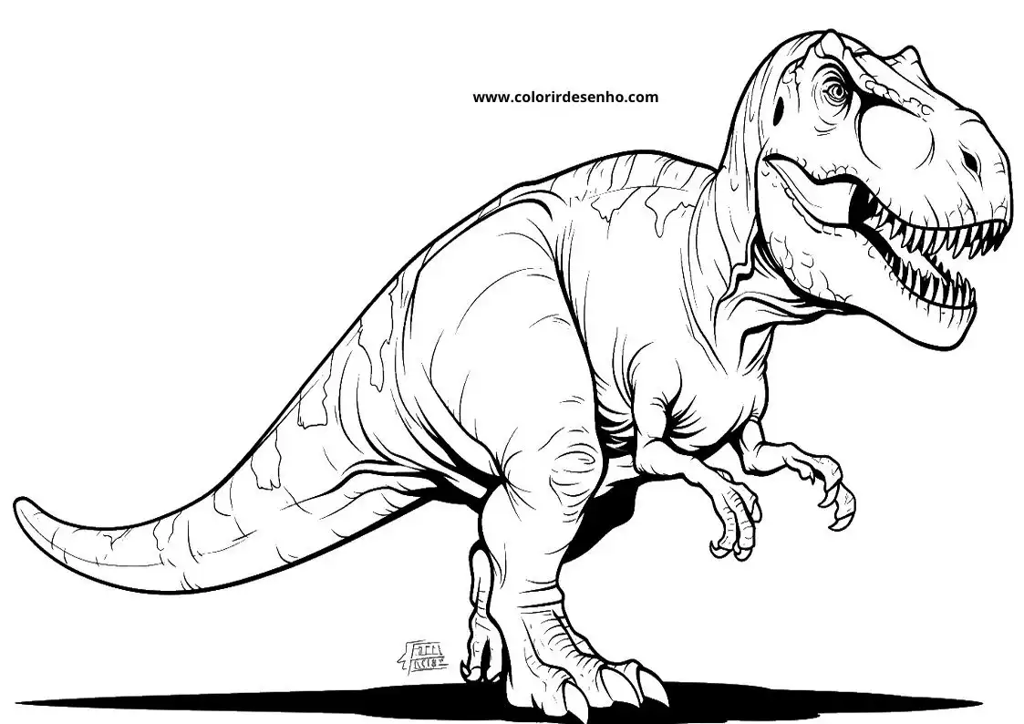 Dinosaur Coloring Pages For All Ages 7