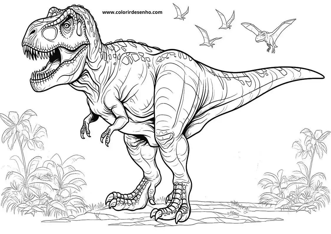Dinosaur Coloring Pages For All Ages 8