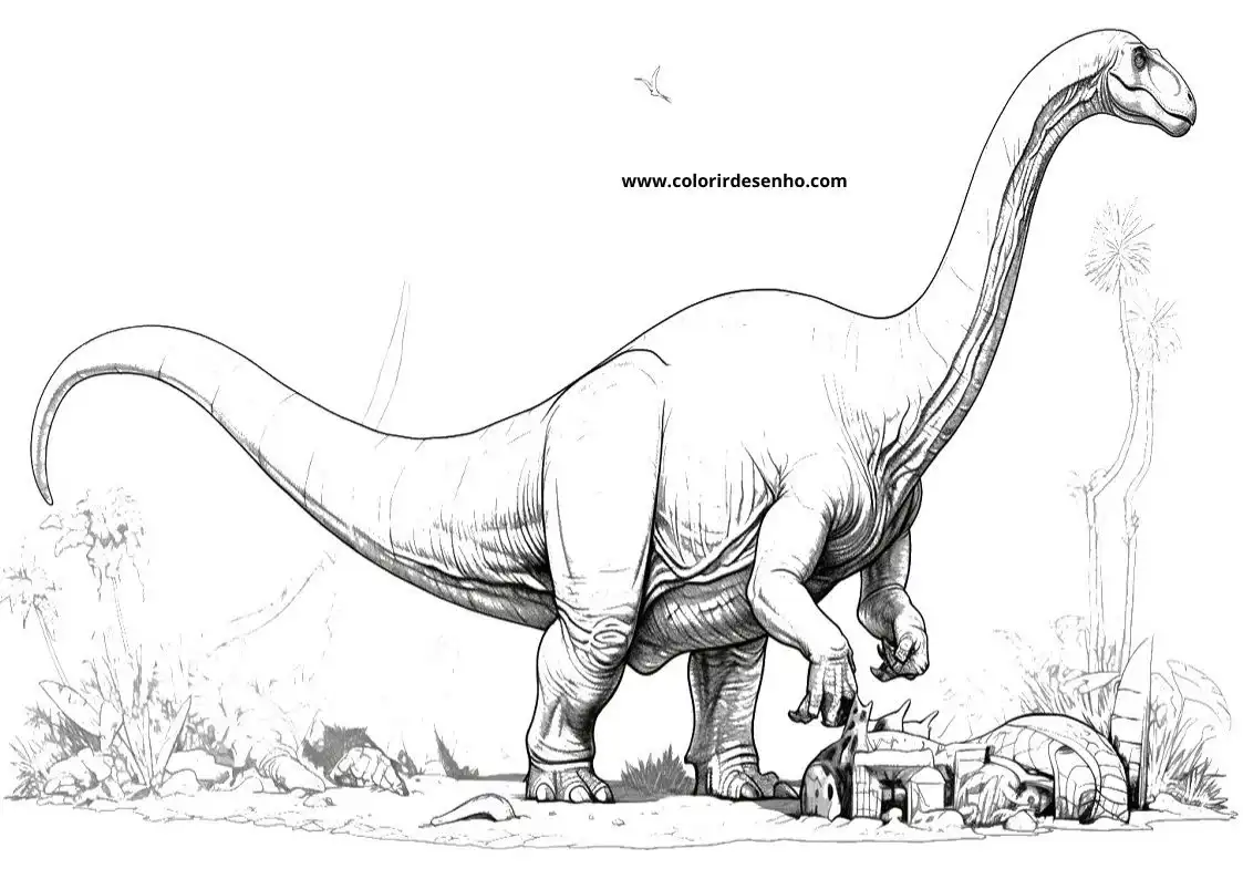 Dinosaur Coloring Pages For Kids And Adults 1