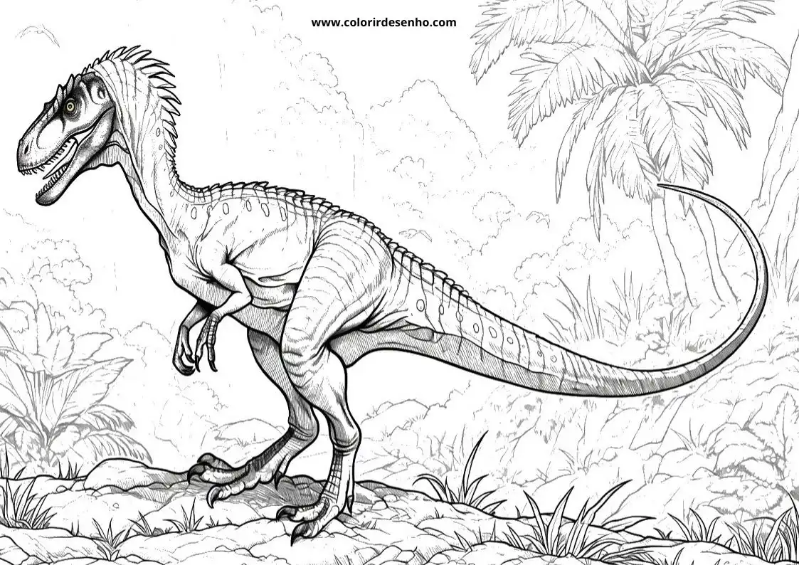 Dinosaur Coloring Pages For Kids And Adults 8