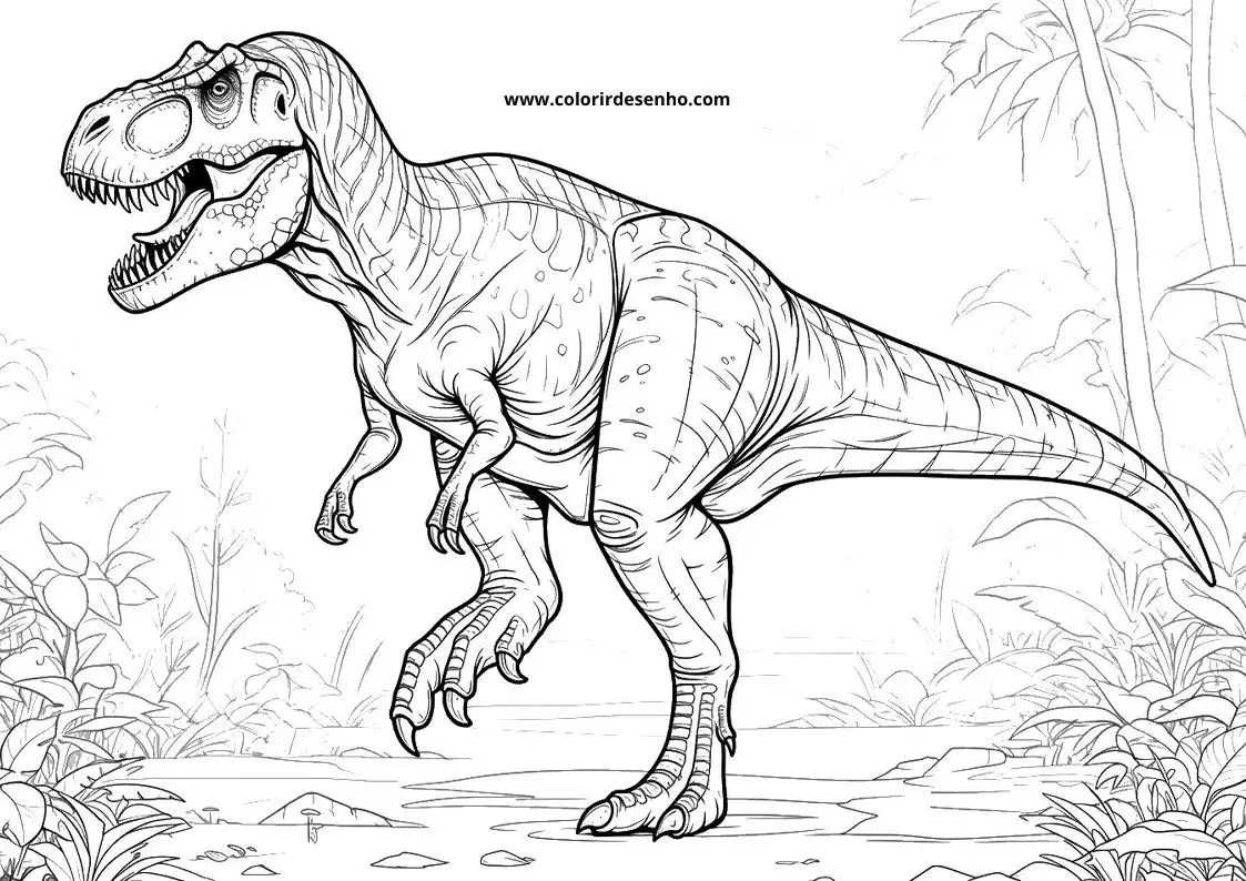 Dinosaur Coloring Sheet 4