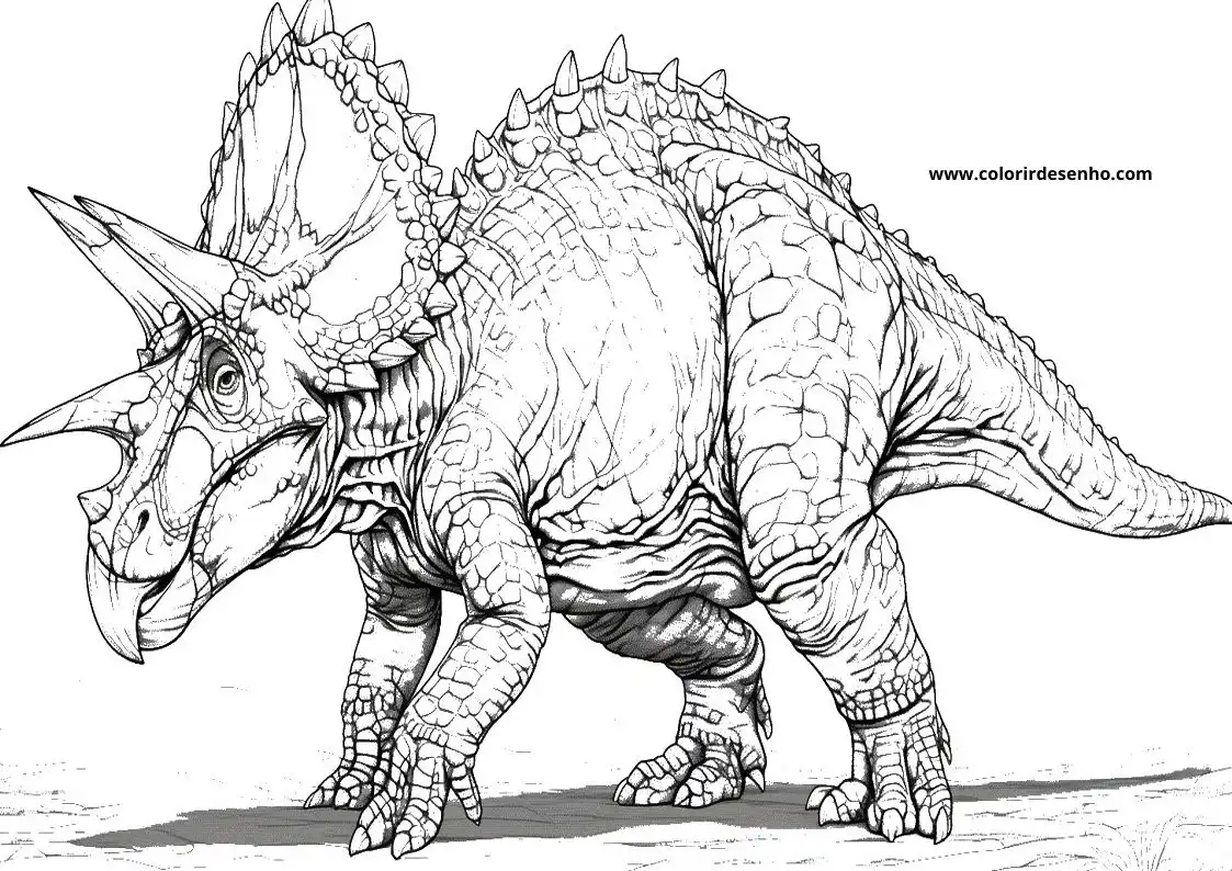 Dinosaur Drawing For Kids To Color 1