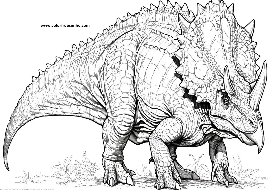 Dinosaur Drawing For Kids To Color 2