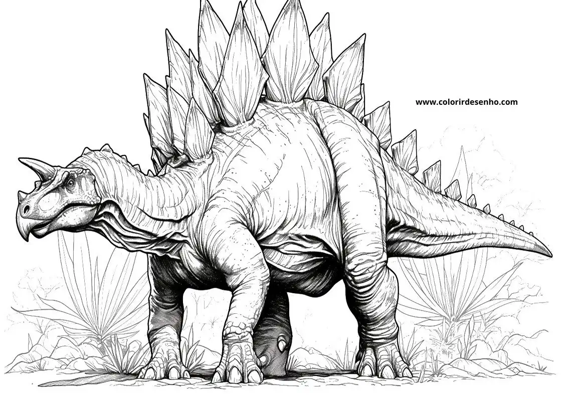 Dinosaur Drawing For Kids To Color 9