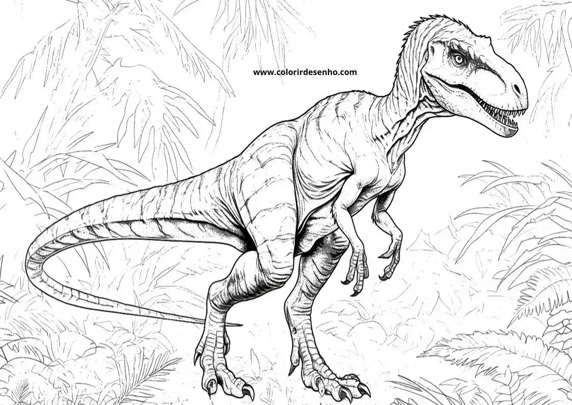 Dinosaur Free Printable Coloring Pages 1