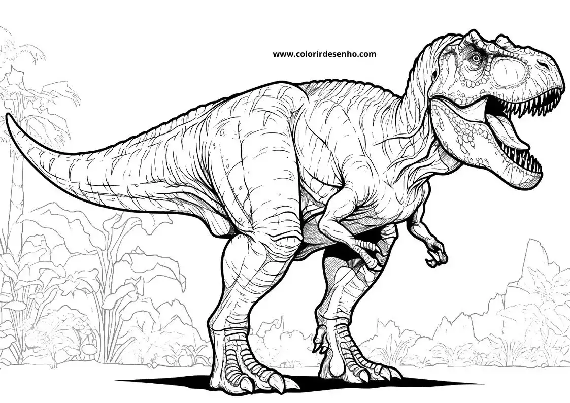 Dinosaur Free Printable Coloring Pages 10