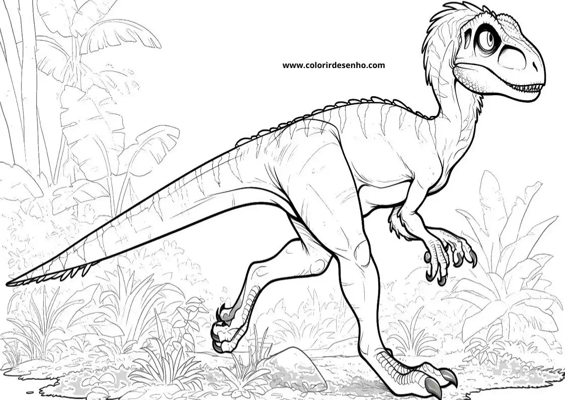 Dinosaur Free Printable Coloring Pages 2