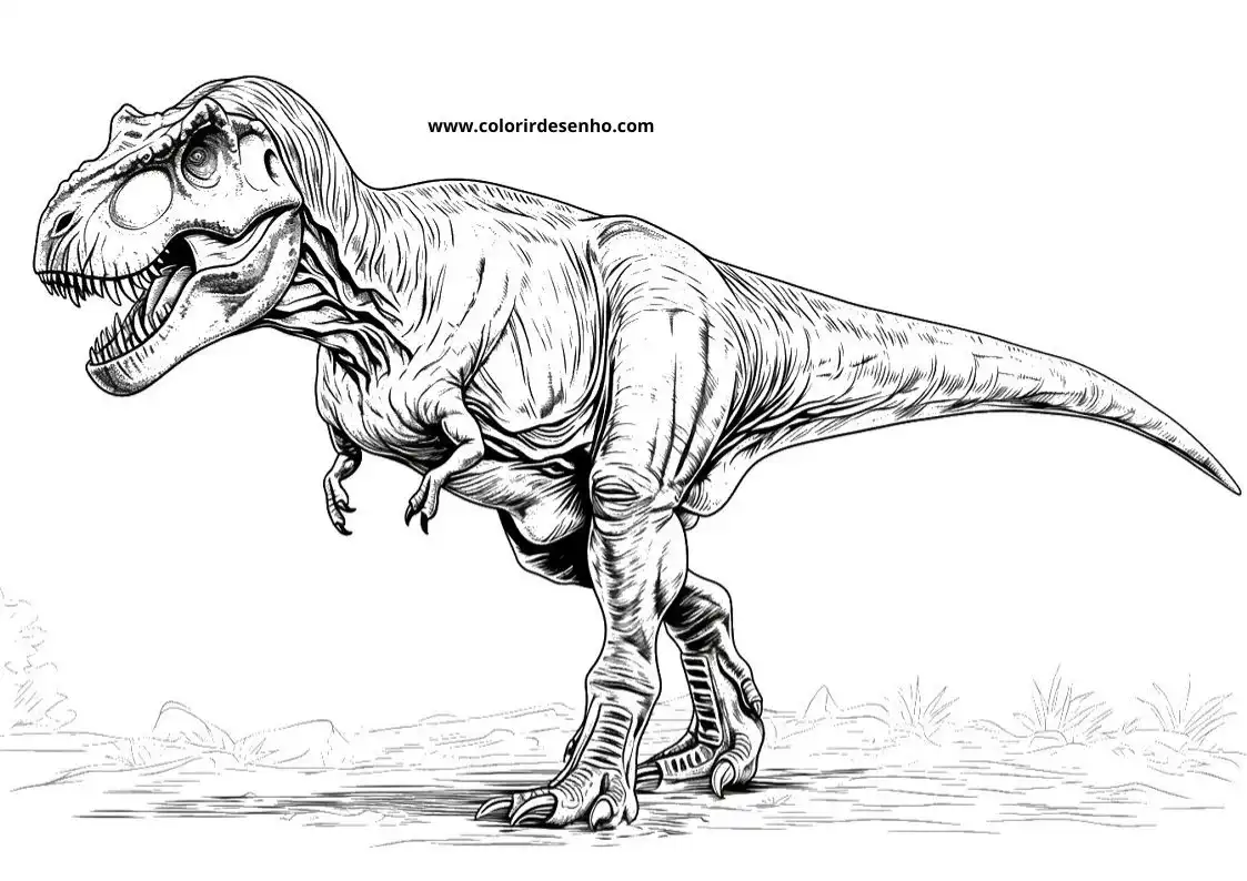 Dinosaur Free Printable Coloring Pages 5
