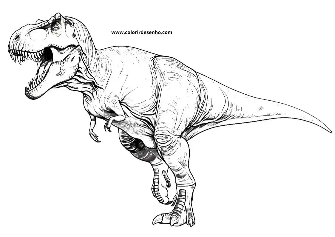 Dinosaur Free Printable Coloring Pages 6