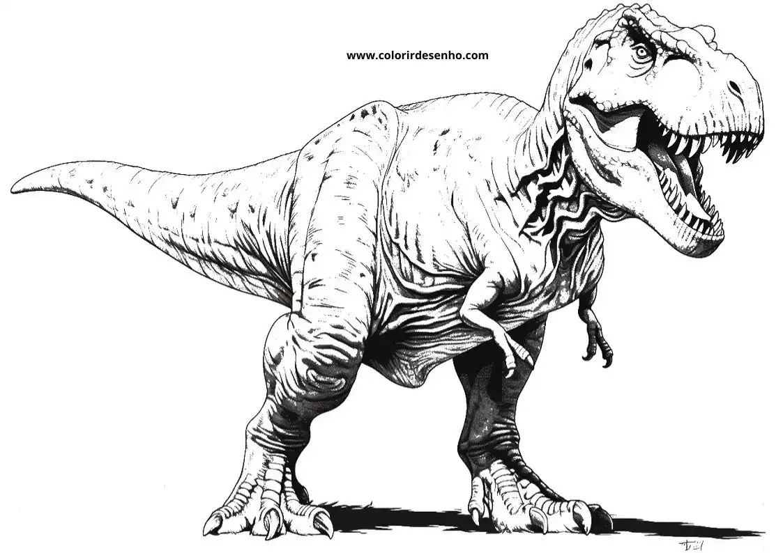 Dinosaur Free Printable Coloring Pages 8