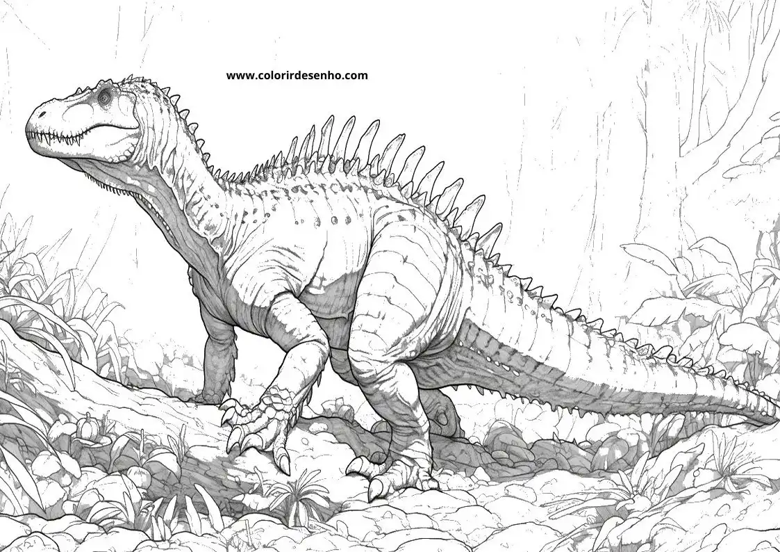 Dinosaur Picture Coloring Pages 7