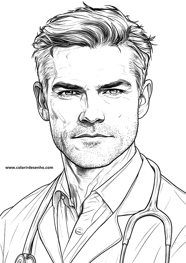 Doctor Coloring Pages For Kids And Adults 12