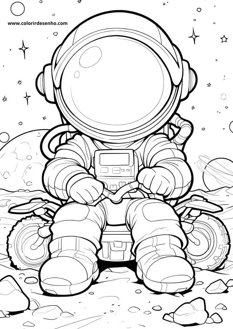 Download Astronaut Coloring Pages 5