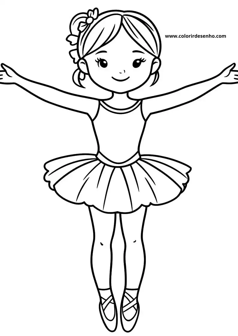 Download Ballerina Coloring Pages 1