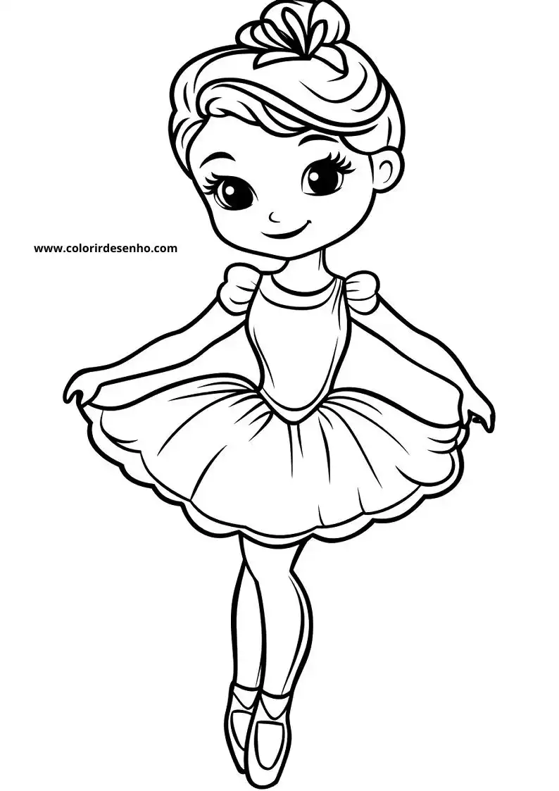 Download Ballerina Coloring Pages 2