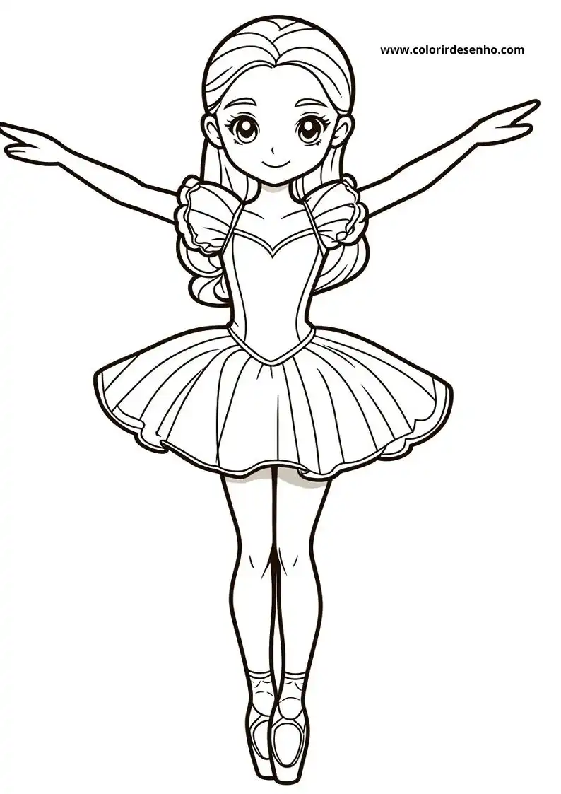 Download Ballerina Coloring Pages 6