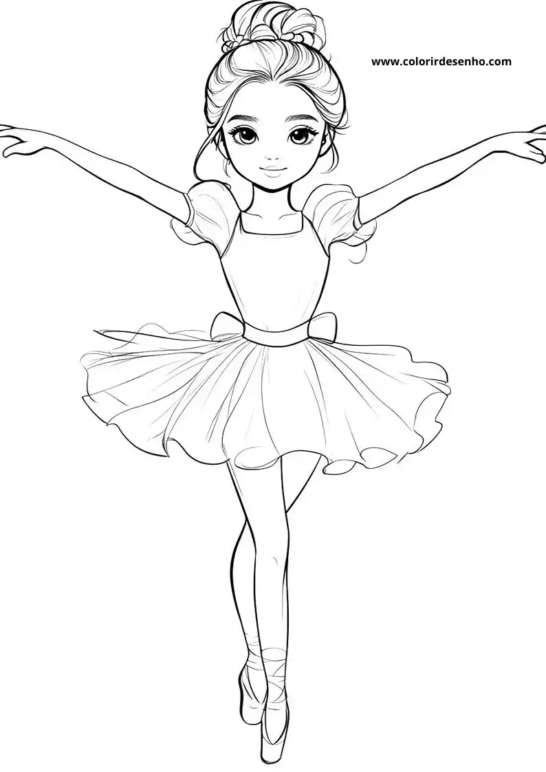 Download Ballerina Coloring Pages 8
