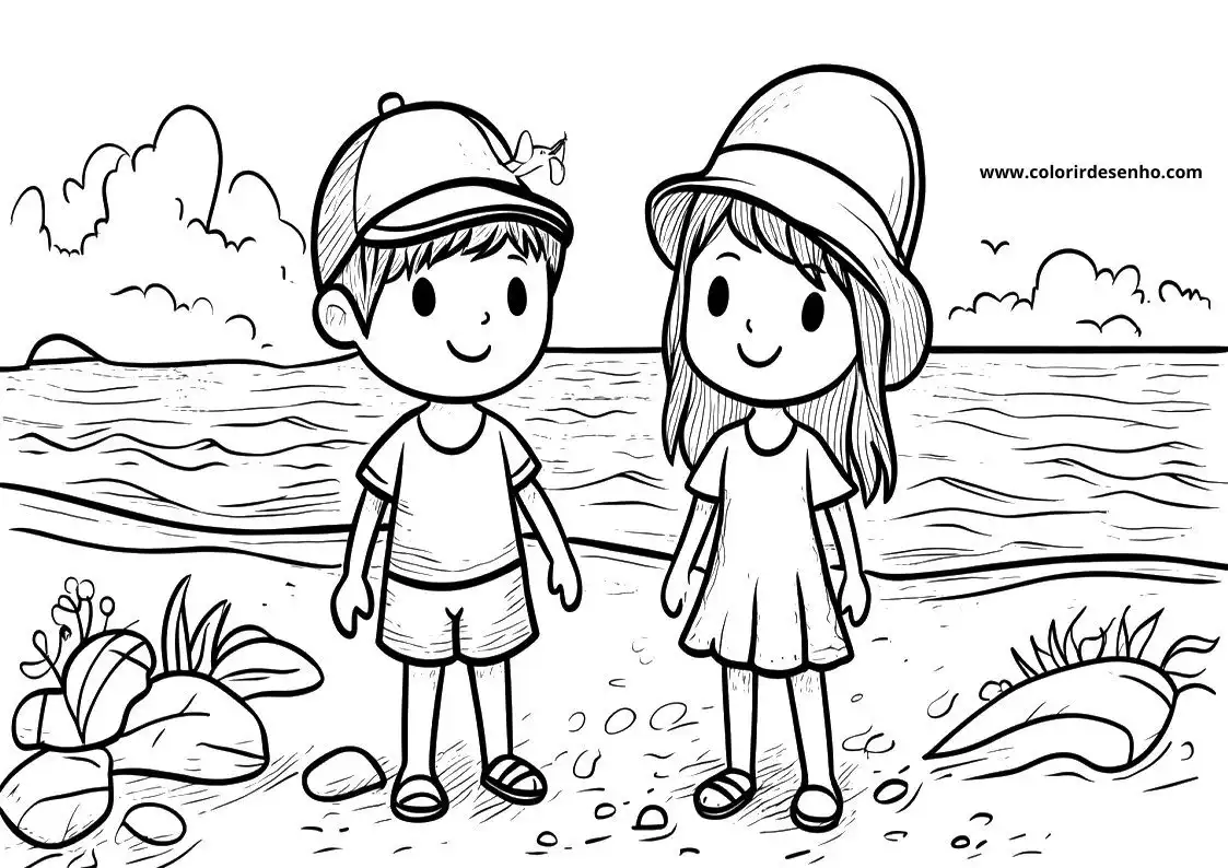 Download Beach Coloring Pages 6