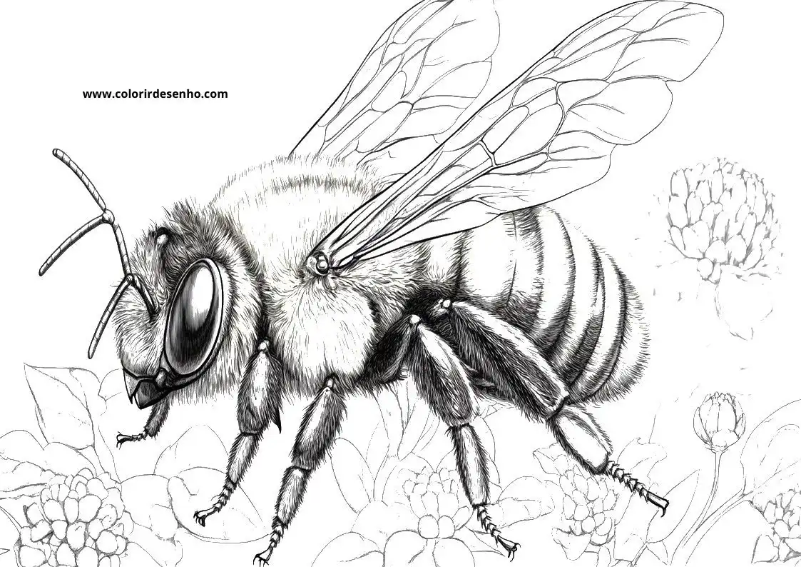 Download Bee Coloring Pages 6