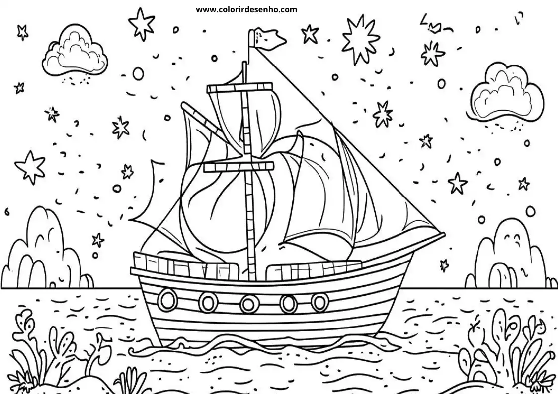Download Boat Coloring Pages 2