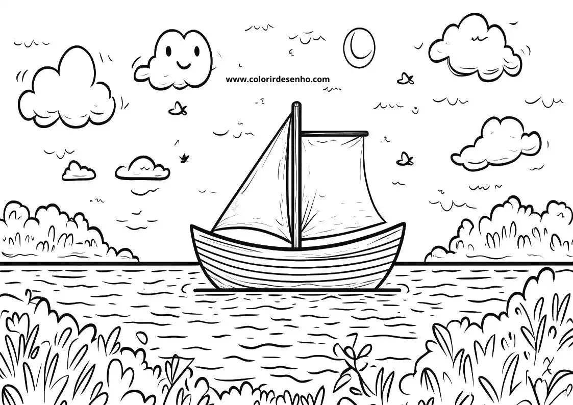 Download Boat Coloring Pages 4