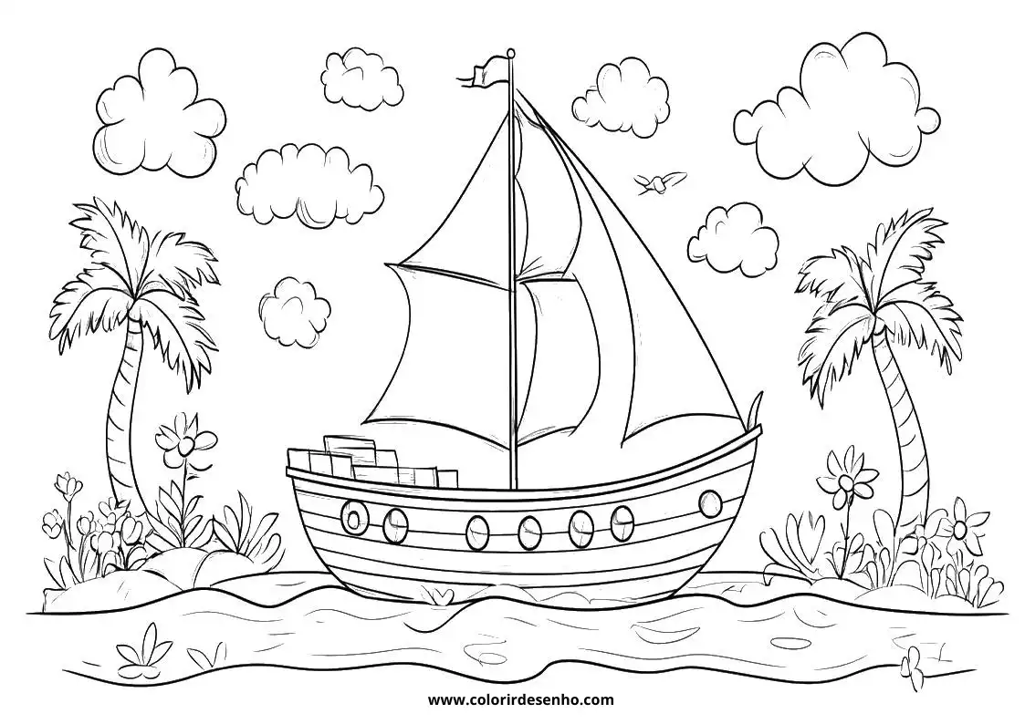 Download Boat Coloring Pages 5