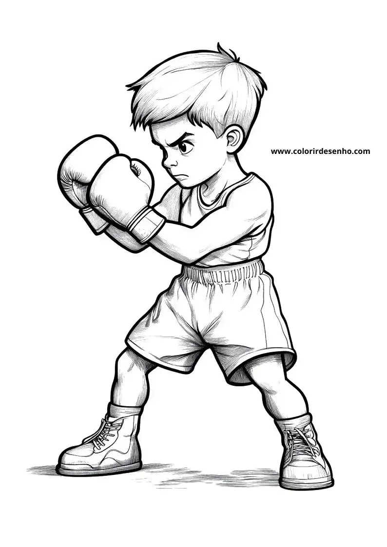 Download Boxing Coloring Pages 1