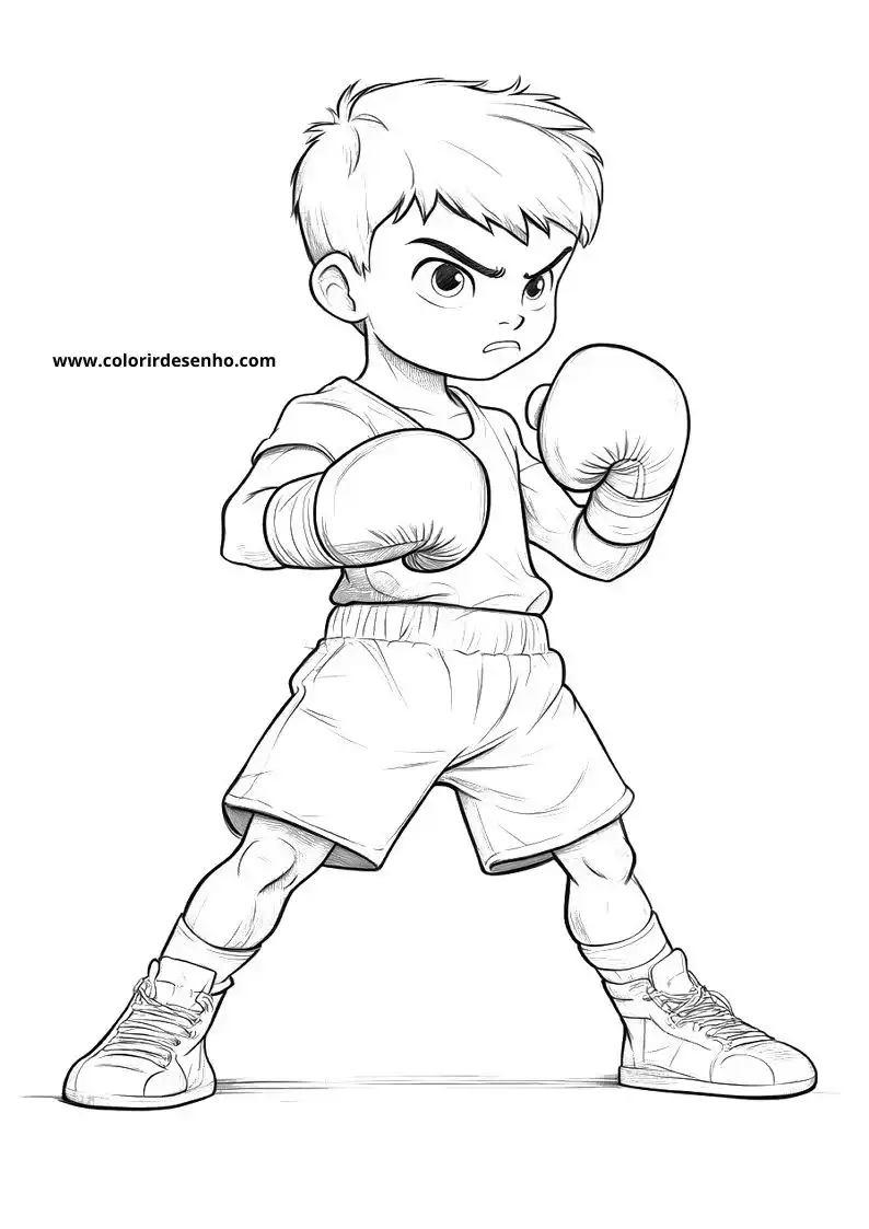 Download Boxing Coloring Pages 10
