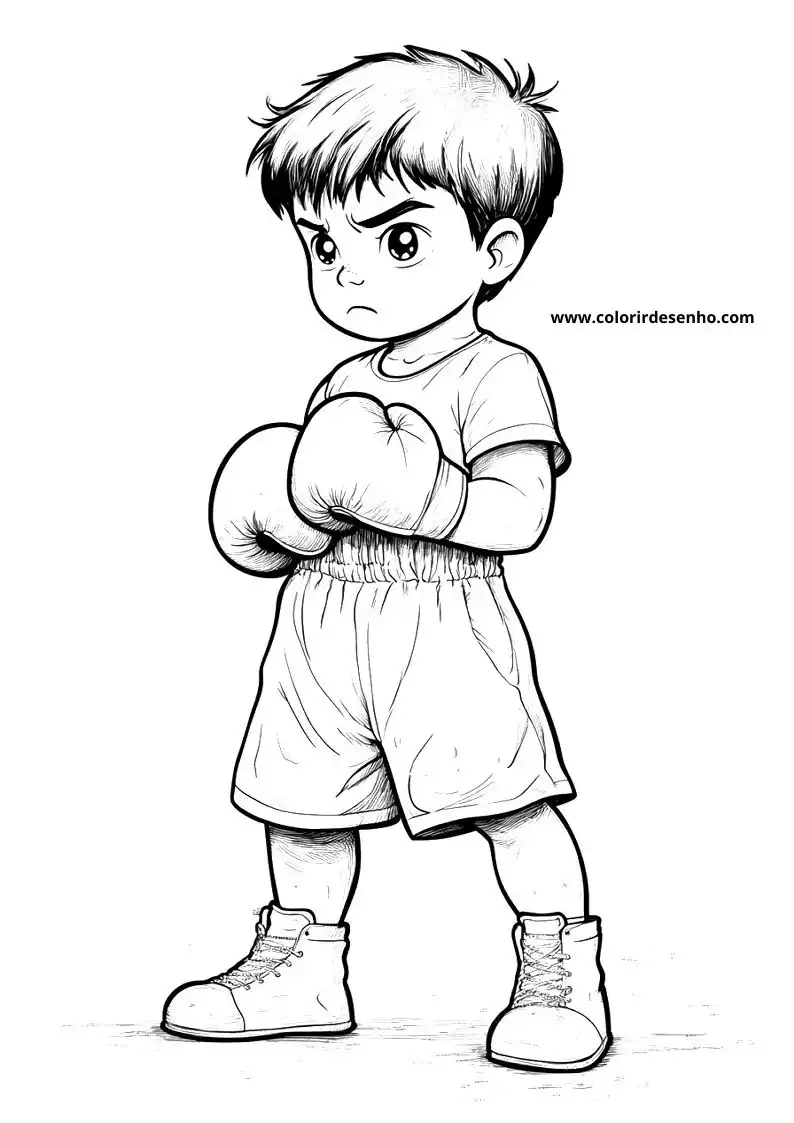 Download Boxing Coloring Pages 2