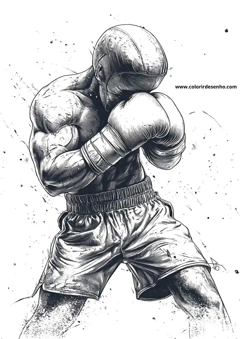 Download Boxing Coloring Pages 3