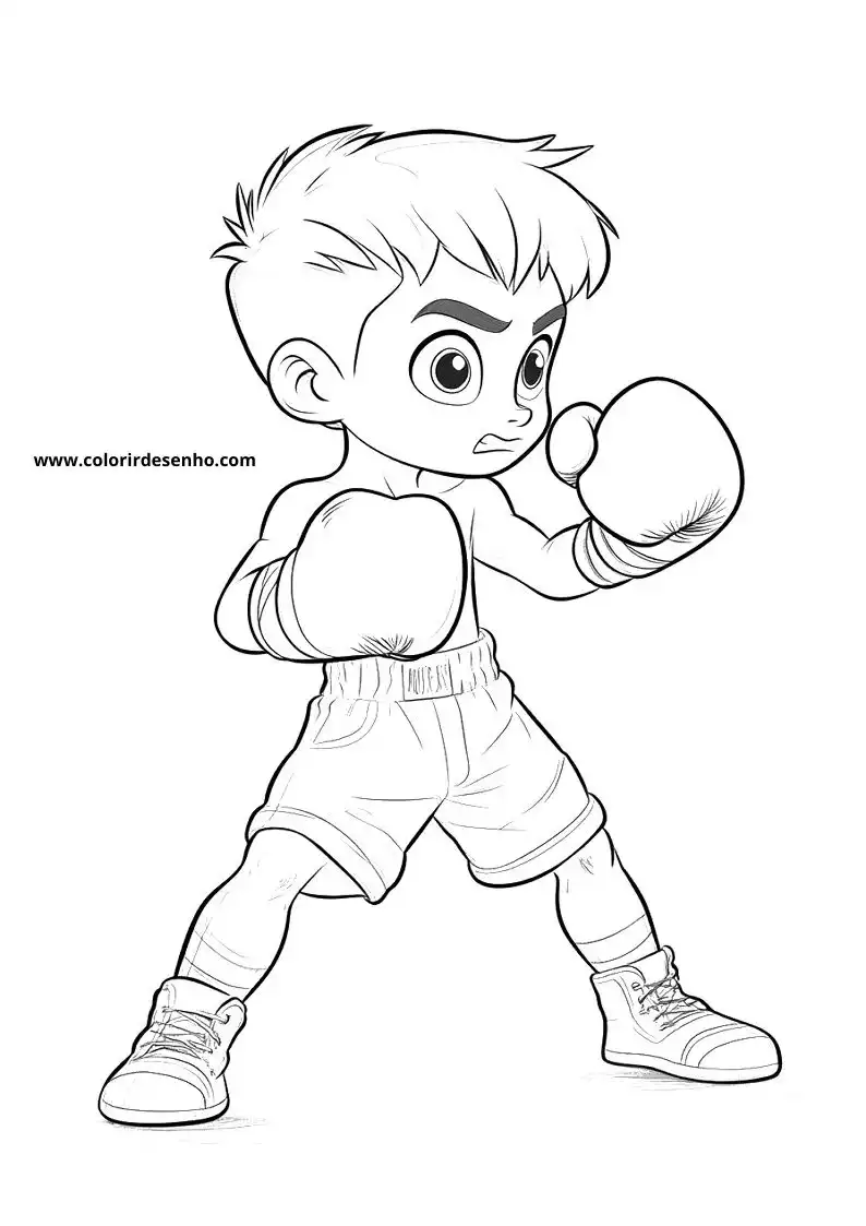 Download Boxing Coloring Pages 4
