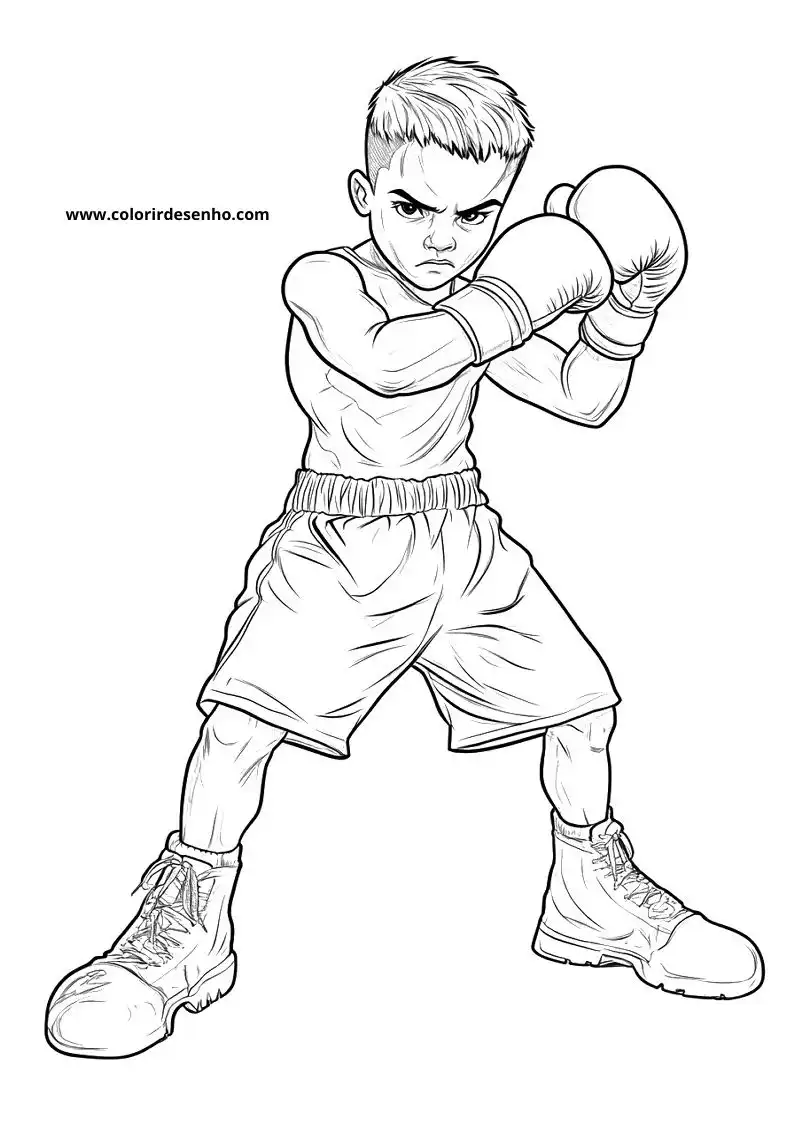 Download Boxing Coloring Pages 7