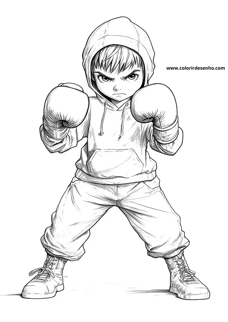 Download Boxing Coloring Pages 8