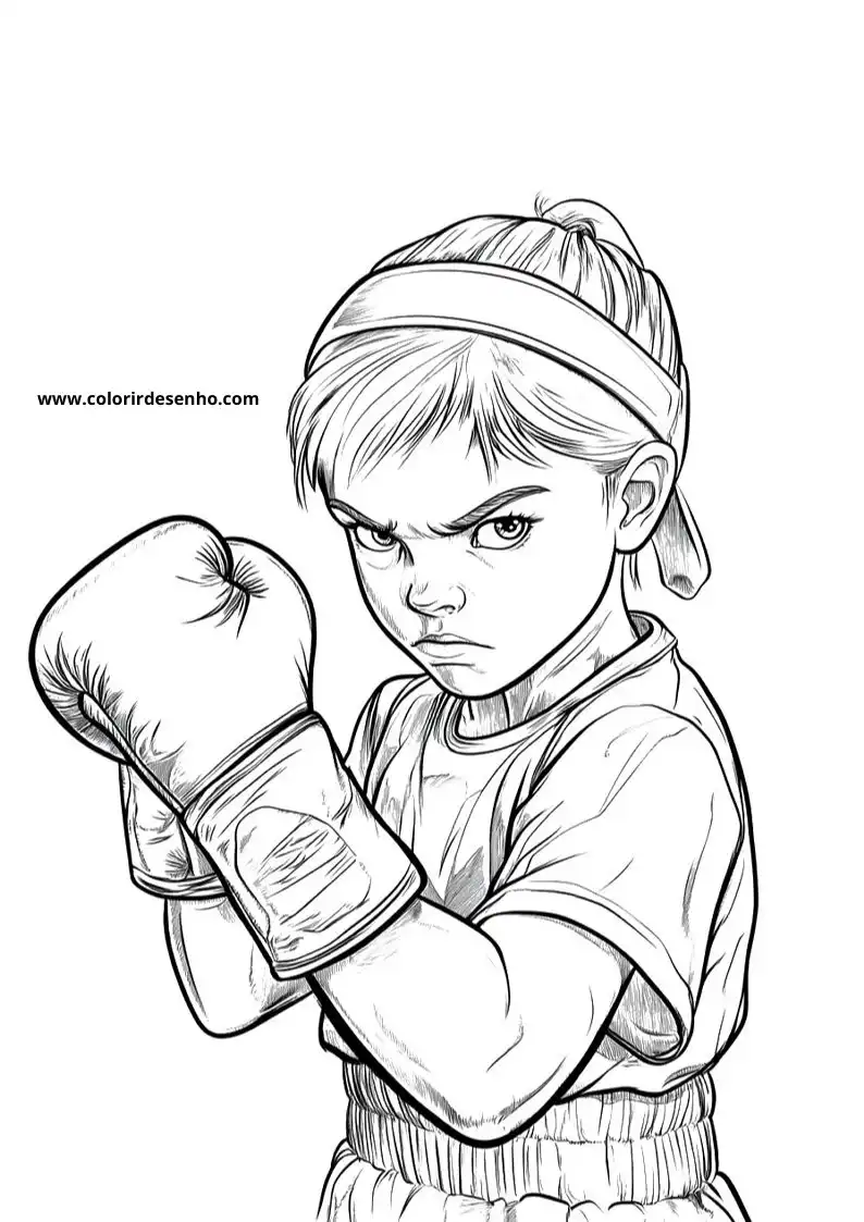 Download Boxing Coloring Pages 9