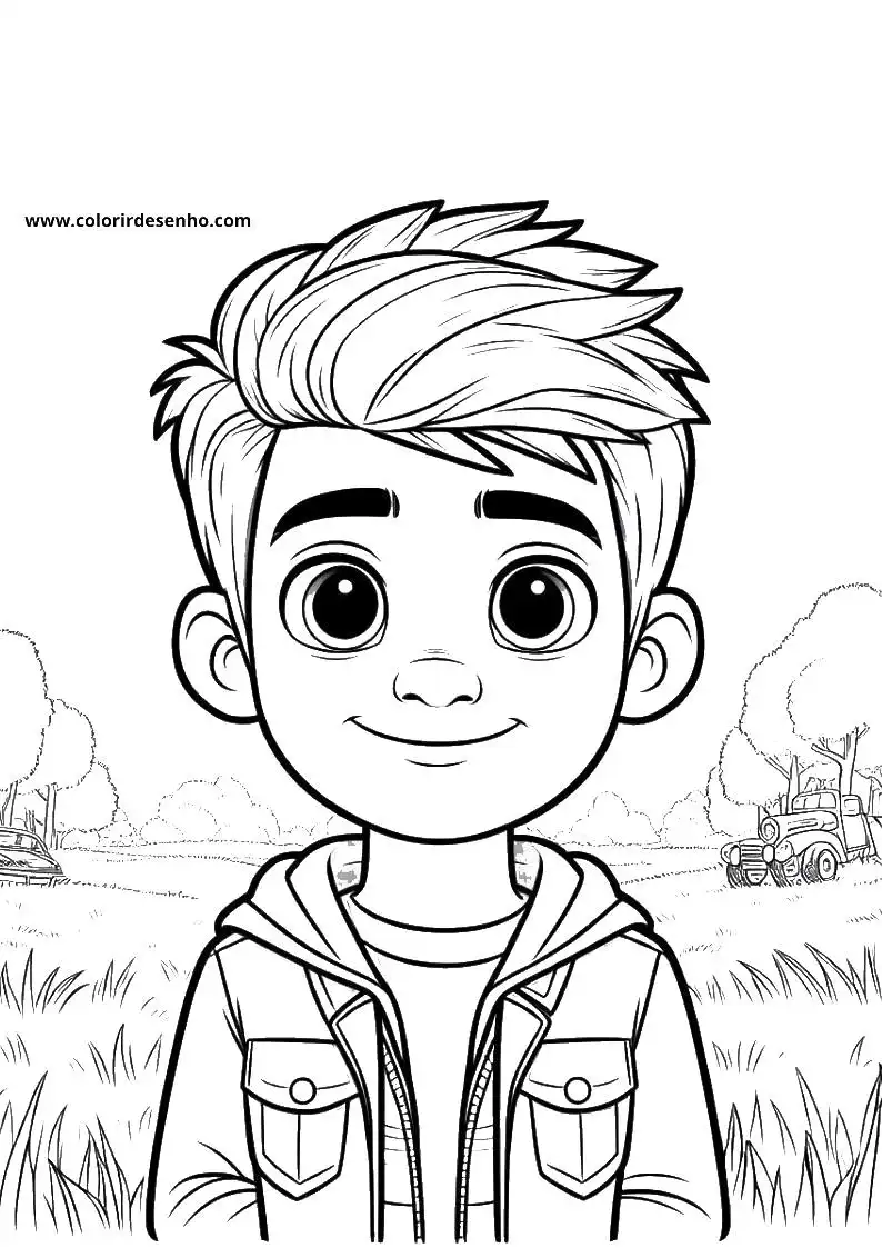 Download Boy Coloring Pages 4