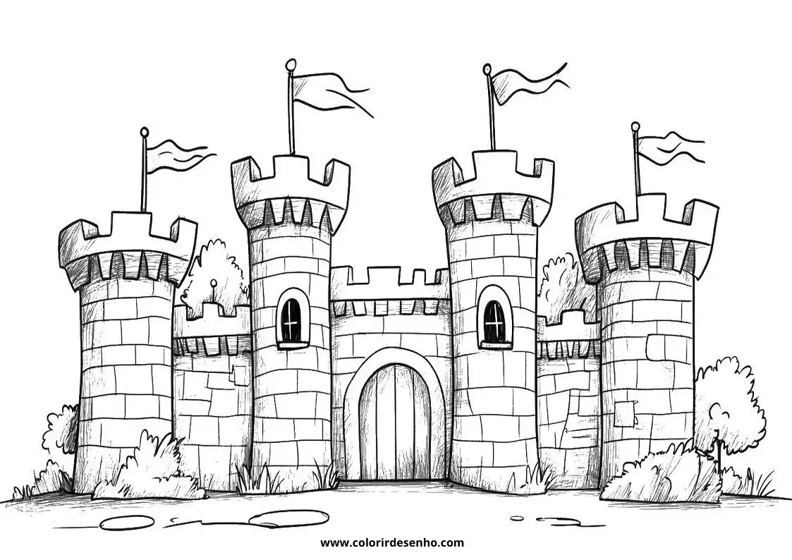 Download Castle Coloring Pages 2