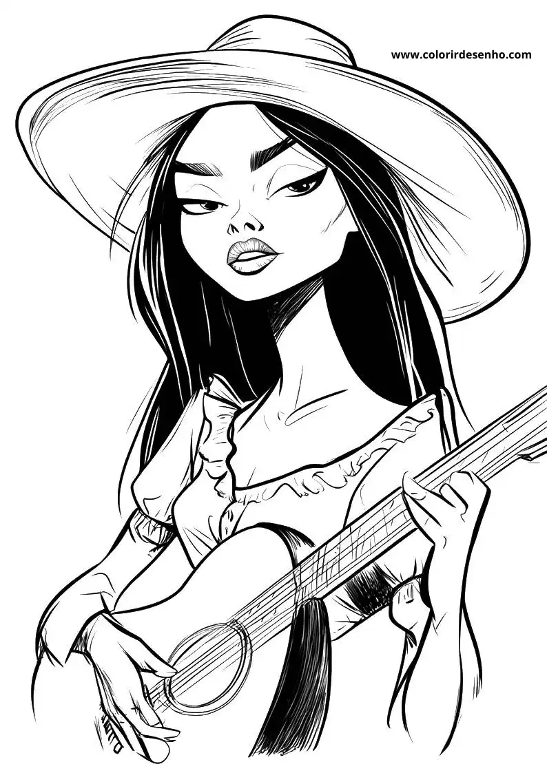 Download Country Music Coloring Pages 9