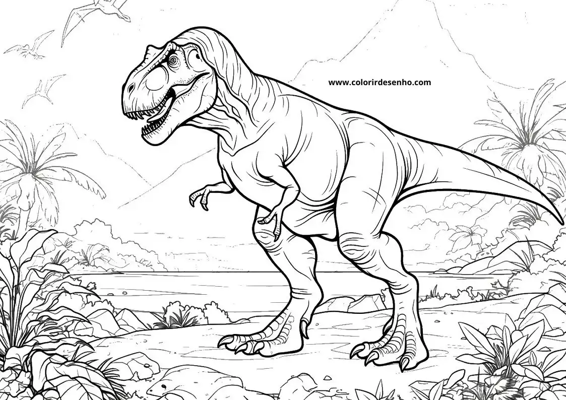 Download Dinosaur Coloring Pages 2