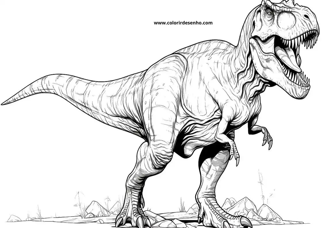 Download Dinosaur Coloring Pages 7