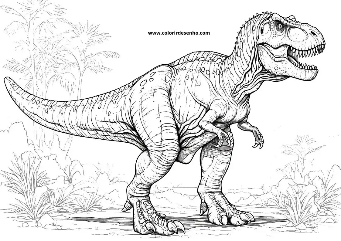 Download Dinosaur Coloring Pages 8