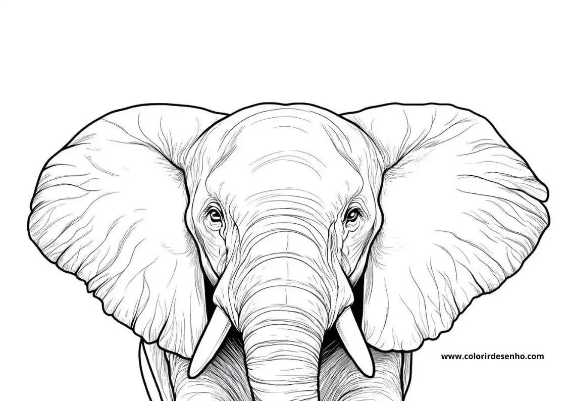 Download Elephant Coloring Pages 2