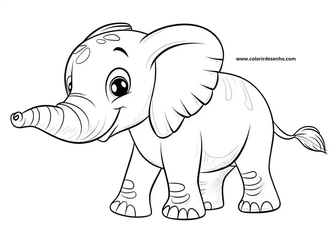Download Elephant Coloring Pages 5