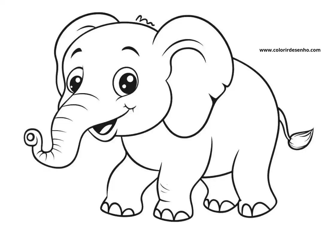 Download Elephant Coloring Pages 8
