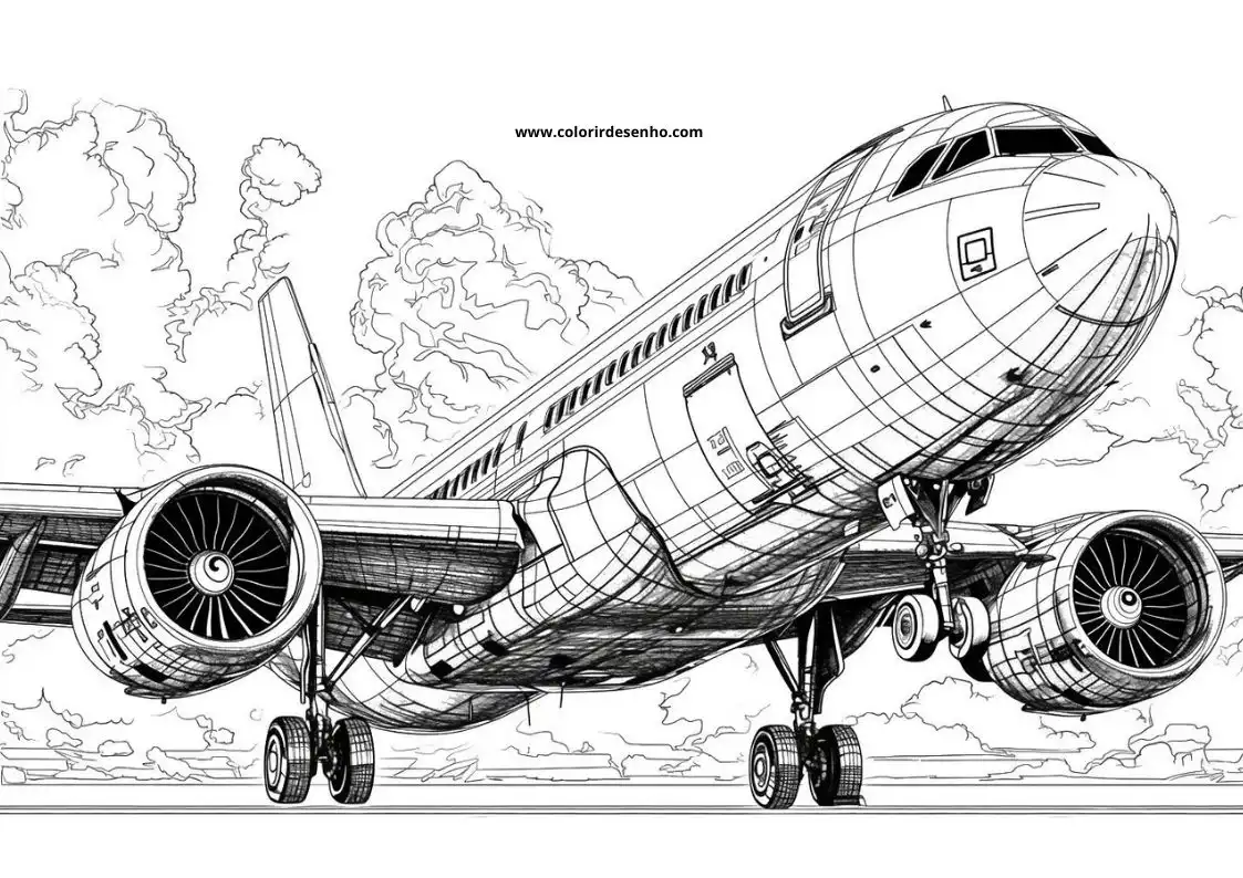 Download Free Printable Airplane Coloring Pages For Kids And Adults 4