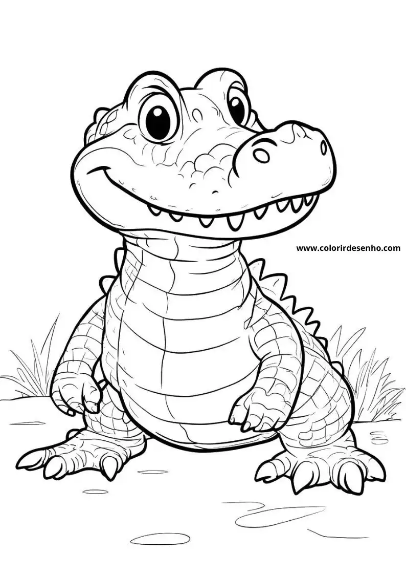 Download Free Printable Alligator Coloring Pages For Kids And Adults 6