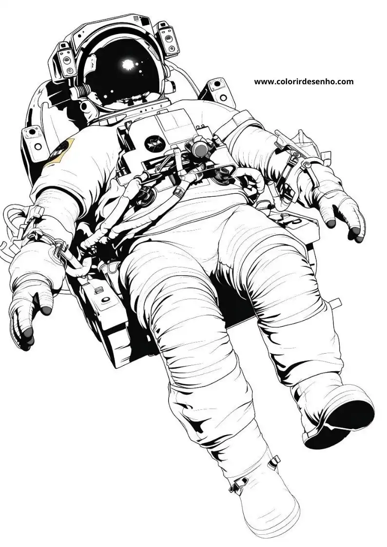 Download Free Printable Astronaut Coloring Pages For Kids And Adults 1