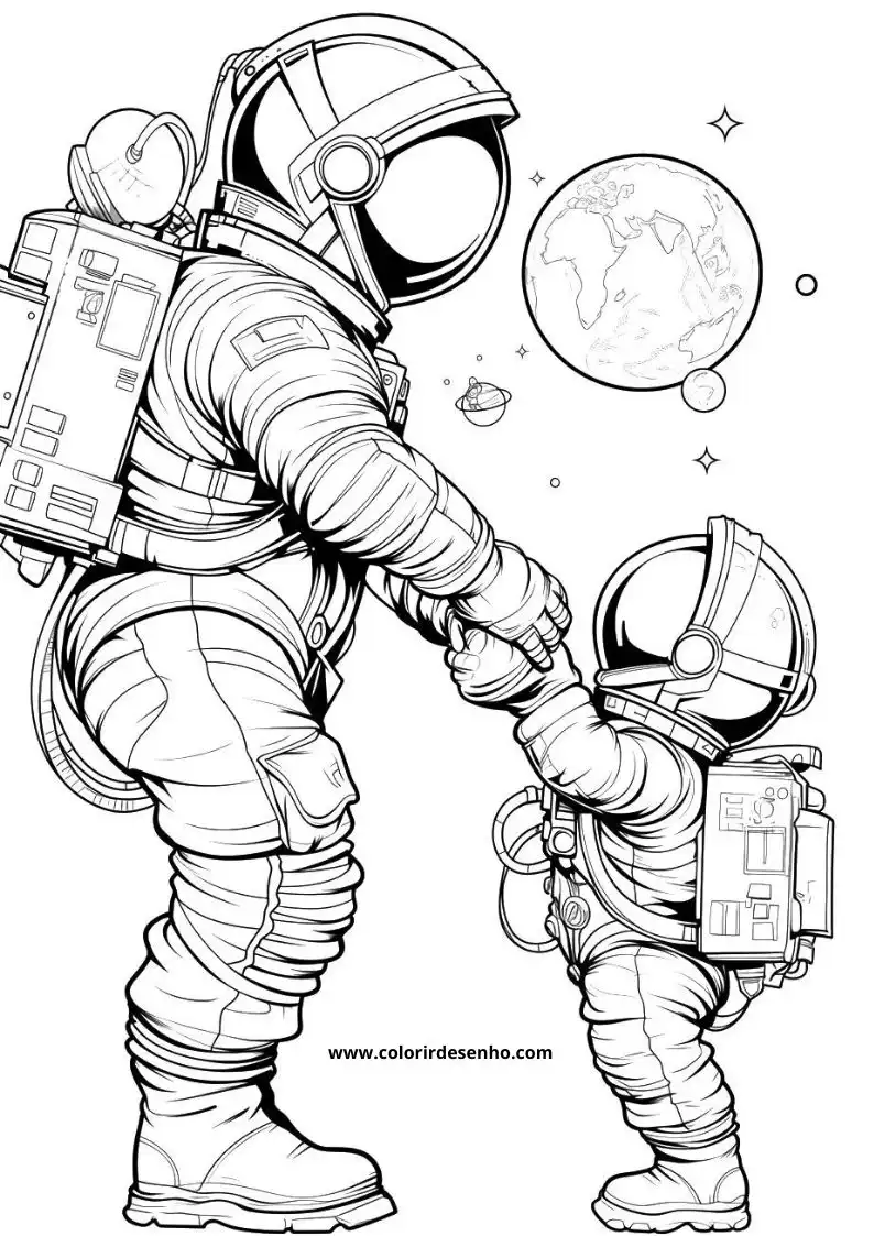 Download Free Printable Astronaut Coloring Pages For Kids And Adults 2